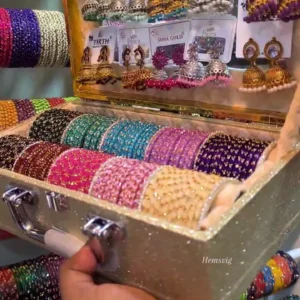 All-in-One Luxury Bangle & Jhumka Jewelry Vanity Box