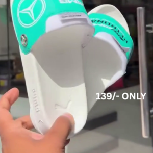 Fresh Mint Green & White Slides – Clean